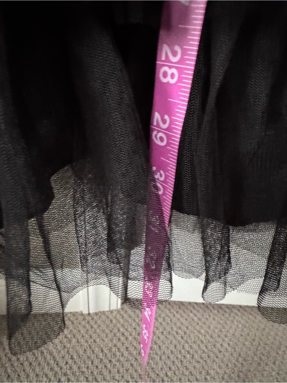 Mac Duggal Black Sequined Tiered Tulle Midi Dress - Picture 7 of 7